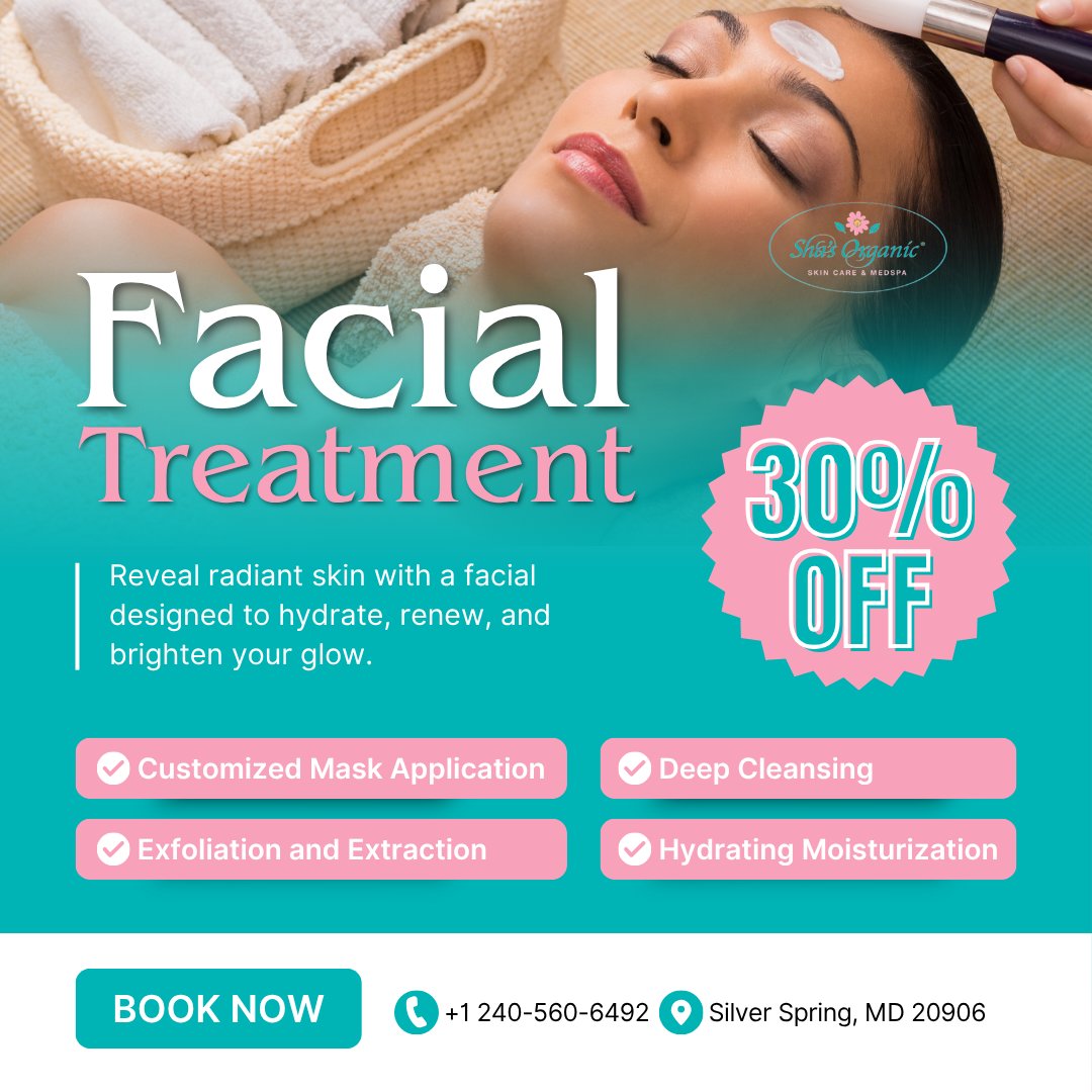 shascreations1's tweet image. ✨ Deep cleanse, real results!
Our signature facial goes beyond the surface to hydrate, detox, and smooth your skin for a lasting glow.
📞 Book now: 240-560-6492
🌐 shasorganicskincareandmedspa.com

#DeepCleanse #SkinDetox #GlowingSkin #LuxuryFacials #SelfCareRitual