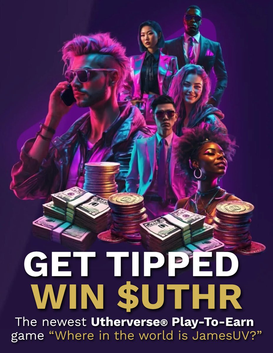 Utherverse's tweet image. 🎯 WIN $UTHR TIPS!
Play “Where in the World is JamesUV?” in the Utherverse!

🔍 Log into the Xaeon browser
🕵️‍♂️ Find JamesUV
🔑 Give him the daily code CODEWORD: MUSTARD***
💸 Win $UTHR tips!

⏰ M/T/Th: 3–5 PM PST
⏰ W/F: 11 AM–1 PM PST
📍 He&apos;s hiding somewhere in the Sovereign!…