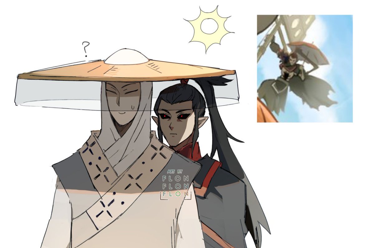 saw black bird with a parasol on some official art and had a