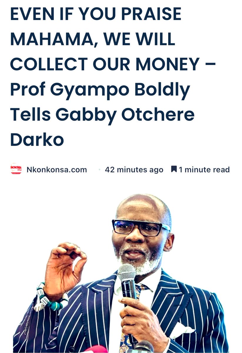 The CEO of the Ghana Shippers Authority, Professor Ransford Gyampo, has brazenly warned Gabby Otchere-Darko, a prominent figure in the New Patriotic Party (NPP), that Ghanaians will still get their money back even if he gives John Mahama a lot of credit.