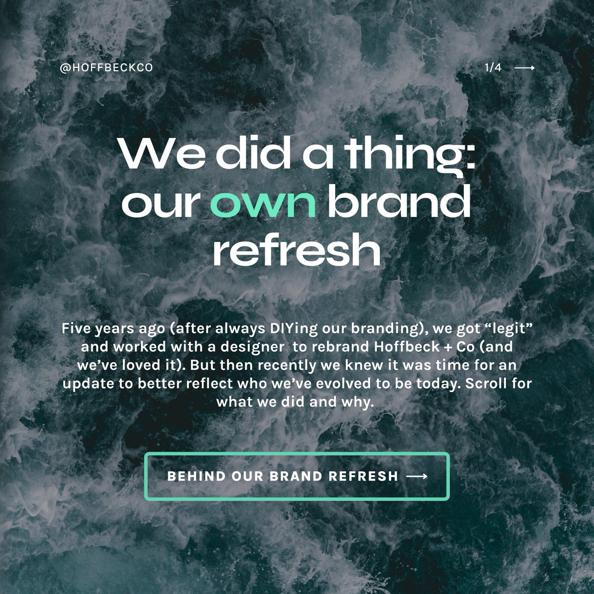 hoffbeckco's tweet photo. After 5 years with a look we loved, we gave our brand a fresh new look — deeper dimension, a warmer vibe, and more flexibility for the future. Still us, just more us.
 Read the blog: https://t.co/9oz5H7x9gf
#brandrefresh #rebrand #rebrandinspo https://t.co/rC1OFPuOjR