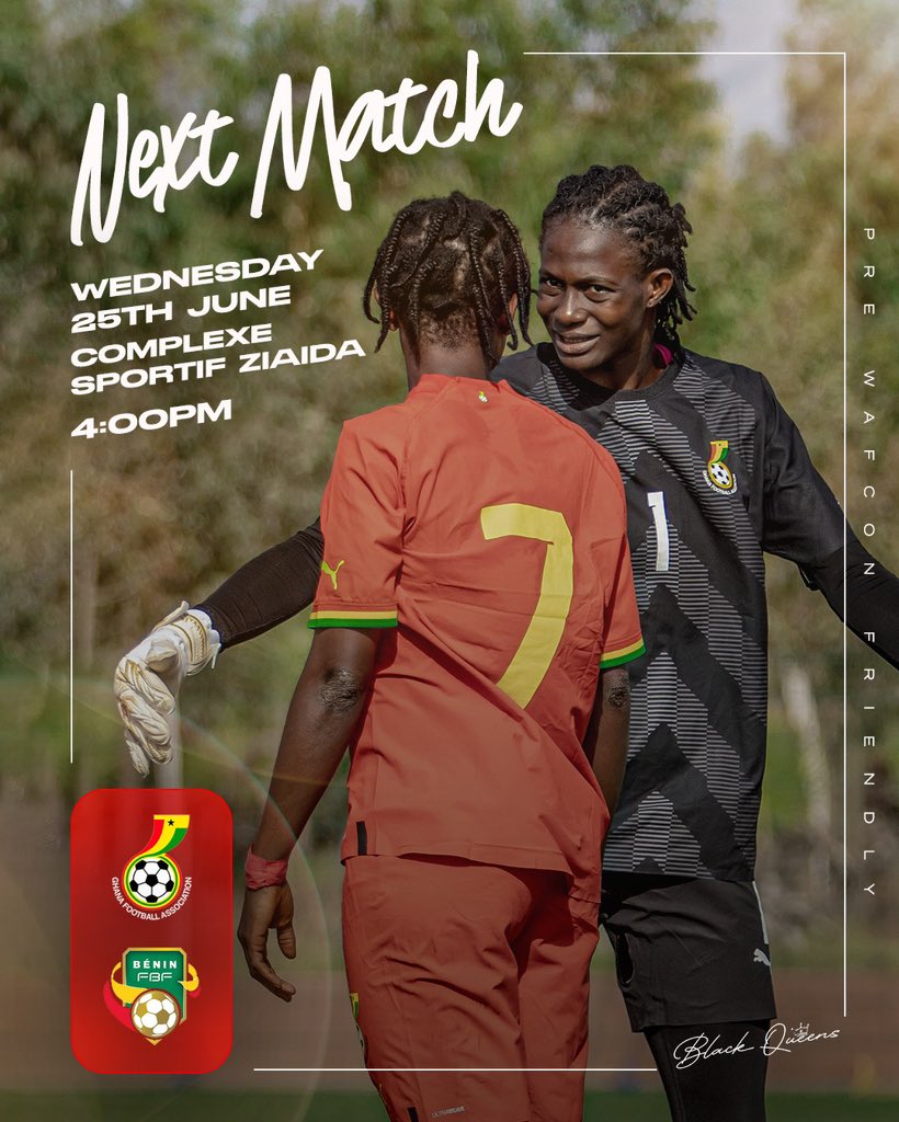 🚨🇬🇭PREDICT AND WIN A TICKET TO PATHWAYS by <a href="/JeremieFrimpong/">Jeremie Frimpong</a> 

Predict the scoreline of the Black Queens Game against Benin. 

🤗Closest Prediction WINS

⏳Deadline: 25/06/25 3:30PM GMT 

T/C: Must be following and subscribed to YouTube.com/@SNWomenFootba…

Let's GOOO🔥🚀