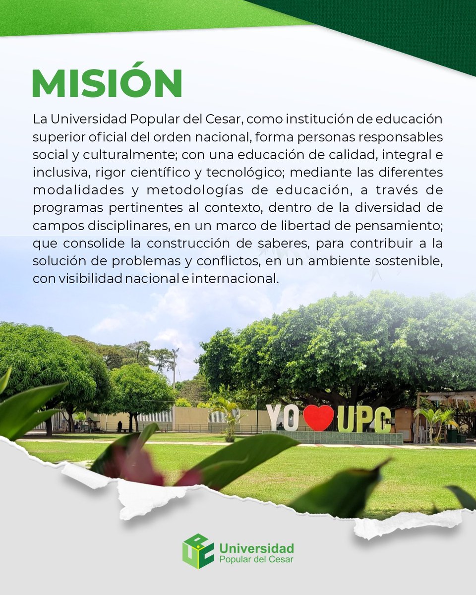 UnipopularCesarOficial (@unicesaroficial) on Twitter photo Conoce nuestra Misión.
En la UPC, ofrecemos educación de calidad, integral e inclusiva, respondiendo a las necesidades actuales y fomentando el pensamiento crítico.
<a href="/Mineducacion/">MinEducación</a>
<a href="/RoberRomeroR/">Rober Romero Ramirez</a> Conoce nuestra Misión.
En la UPC, ofrecemos educación de calidad, integral e inclusiva, respondiendo a las necesidades actuales y fomentando el pensamiento crítico.
<a href="/Mineducacion/">MinEducación</a>
<a href="/RoberRomeroR/">Rober Romero Ramirez</a>