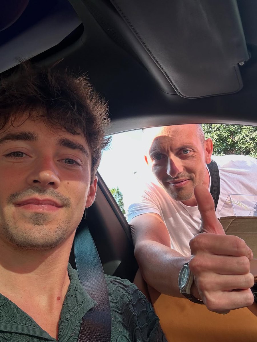 charles in maranello recently!! looking a bit tanned already ☀️

📷: alby_odonto