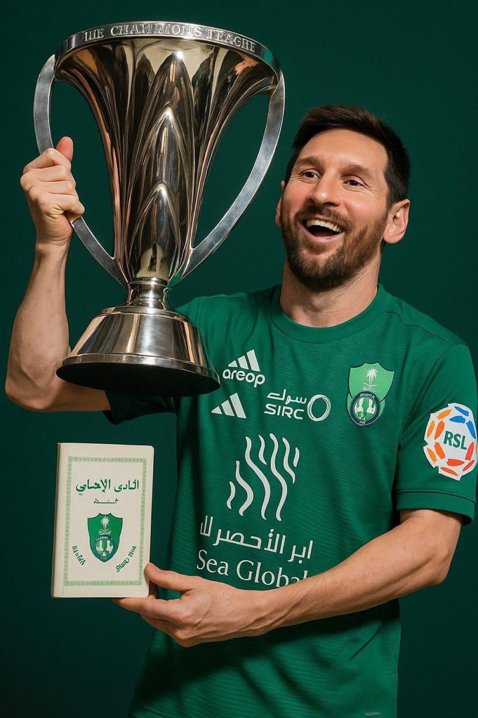 اي شعار لونه أخضر 

فخم جدًا جدًا جدًا 

 #ميسي_للاهلي_فقط_احسموها