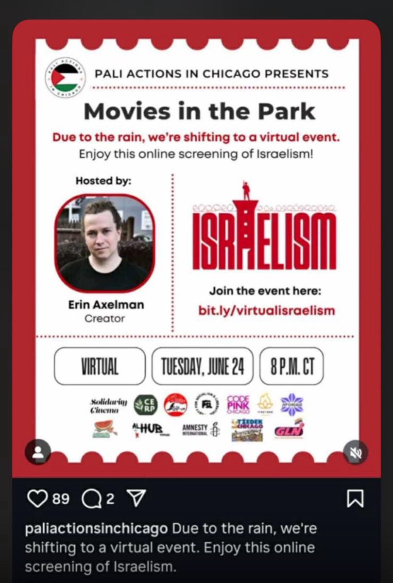 They thought they could hijack a public park, bypass the rules, and screen Israelism without a permit or permission. No reservation. No approval. Just show up and break the law.

But we found out. And we shut it down.

After speaking directly with Alderman Bill Conway, we