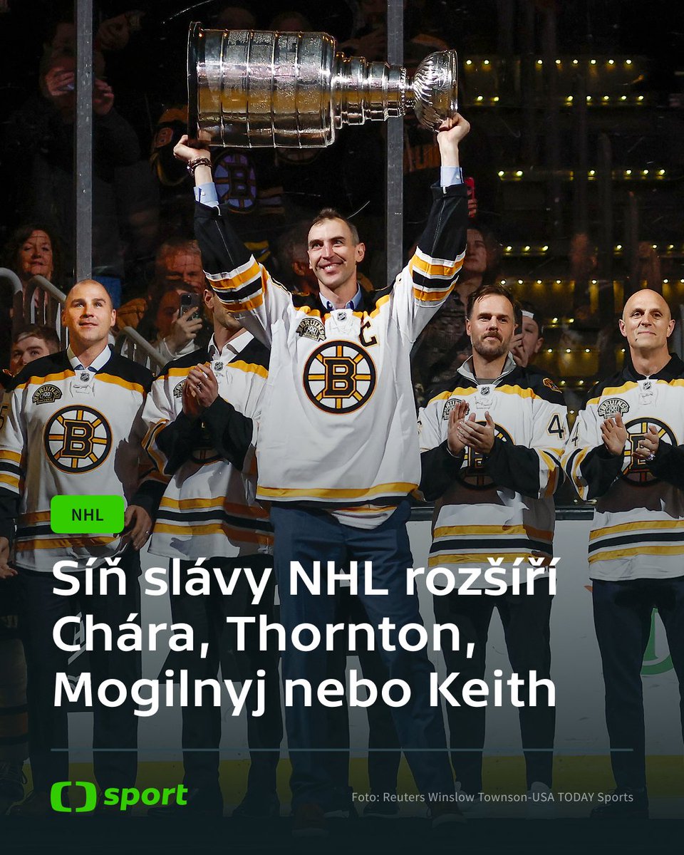 Do zámořské Síně slávy bylo zvoleno osm nových členů. 🏒  Ve vybrané společnosti budou Zdeno Chára, Duncan Keith, Alexandr Mogilnyj, Joe Thornton, Jennifer Botterillová, Brianna Deckerová, Daniele Sauvageauová a Jack Parker. 🥅

Více 👉 sport.ceskatelevize.cz/clanek/hokej/n…