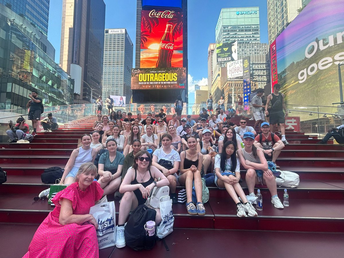 New York trip - Just finished our last bit of shopping and now heading to Central Park to walk to our hotel before getting to the airport. Pupils have been phenomenal!