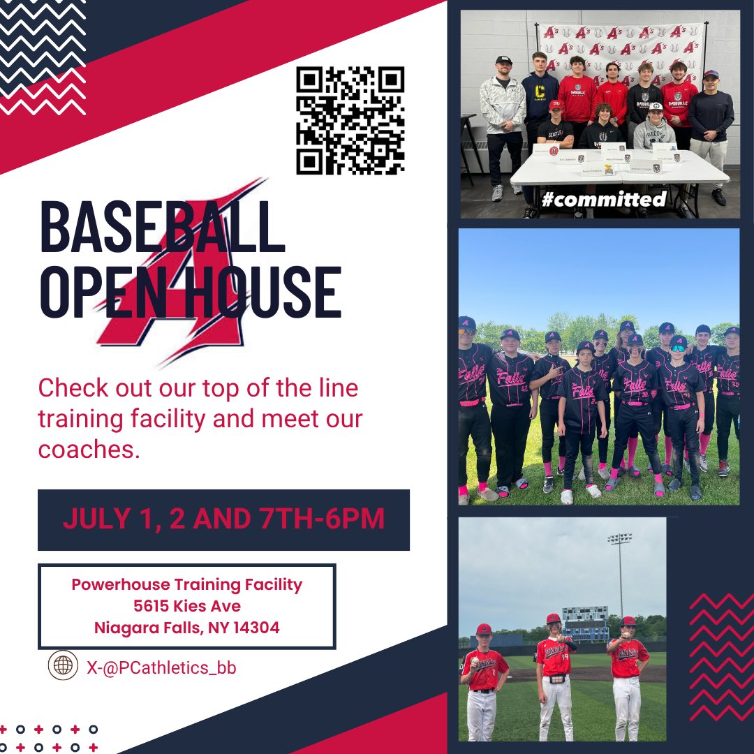 🚨🚨Open House/Interest Form for our Showcase Teams, Prospect ID team, 13-15U, and New-American Legion Team. 

Come meet our staff, instructors and check out our state of the art facility. 

Ask our former players why they chose us. 
~Click the link below 
forms.gle/eDZJTBS9dNpvzM…
