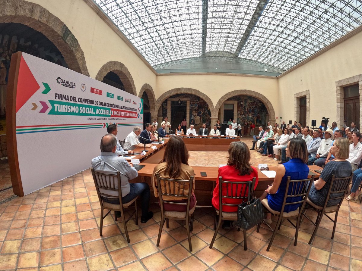 SeTurCoah's tweet photo. Se impulsarán acciones en accesibilidad universal, capacitación y sensibilización, difusión y promoción y participación social, para construir un turismo que integre a todas las personas, sin importar sus condiciones.

(2-2)

#CoahuilaPaDelante #APasosDeGigante https://t.co/kZZPzgKzMf