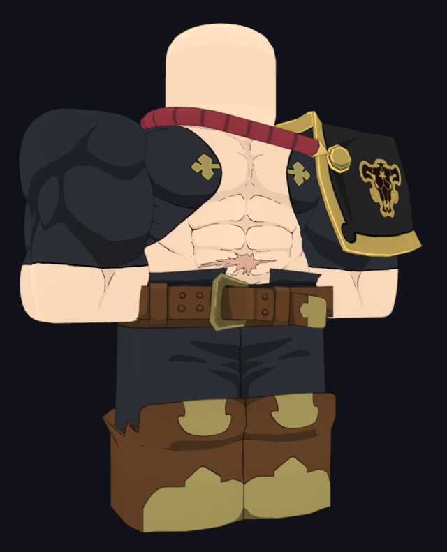 DevelopingClown's tweet image. Guess the character... still have to make the face, hair, and swords #blender #roblox #robloxdev #SubstancePainter #developingclown