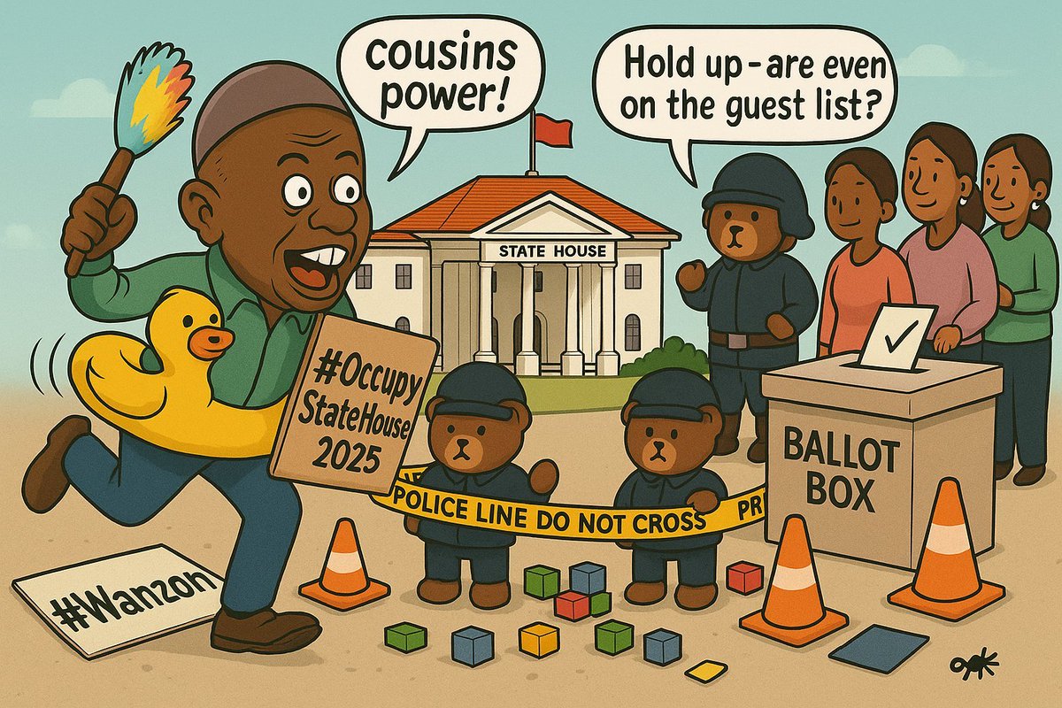 Mohamediida's tweet photo. Why Storming State House is a Thoughtless Gamble:

The call to #OccupyStateHouse2025 reeks of déjà vu—and not the good kind. Last year’s attempt to storm the State House never even got off the drawing board.

As plans circulated online, key organizers publicly balked, fracturing the movement before it could mobilize more than a handful of protesters.

Far from rattling the establishment, the episode only underscored how ill-conceived a forceful occupation really is.

Today, any group that thought to replicate last year’s gamble will find their path blocked long before they assemble, and their numbers circled by riot police before they can chant their first slogan.

It’s tempting to pin blame for last year’s non-event on diffuse leadership or widespread confusion due fallouts among the organizers. But hindsight reveals a more telling culprit: Rigathi Gachagua. 

In 2024, the impeached DP wielded dangerously immense power, was dangerously ambitious to attain more and appeared ostensibly willing to dangerously influence events in his favour. 

Yet he failed to galvanize real traction or coordinate any meaningful strategy to occupy the State House. 

If DP Gachagua in 2024, with privileged access and the cloak of officialdom, couldn’t turn talk into action and dream into reality, it’s fantasy to imagine he’ll now conjure a State House occupation only armed with the theatrics of cousins & the Wantam hashtag.

Beyond these theatrics, hashtags & flash mobs, lies a harder truth: change in Kenya’s presidency has never, and will never, come from a siege on State House, a forced barricade or such attempts at extrajudicial takeovers.

It’s not in contest that we have a history of bitter contestation of election results, and no election was ever perfect. Yet each transition ultimately respected the will of the people as expressed in the voting booth.
 
The only way to unseat an incumbent government is through a civic engagement: voter education, candidate debates, and peaceful rallies that galvanize public opinion ahead of an election.

Attempting to forcefully occupy State House might make for dramatic livestreams, but it won’t install a new president. Those powers reside firmly in the ballot box.

Kenya’s future doesn’t lie in storming legislative chamber or seats of power; it lies in lining up at polling stations, in the solemn act of casting a vote.

Moreover, if the 2022 election taught us anything, it’s that the armed might of the state is no match for an unarmed electorate harnessing the power of democracy. 

So, spare us the pie-in-the-sky call of #OccupyStateHouse2025. If you believe in change, believe in ballots — not barricades.