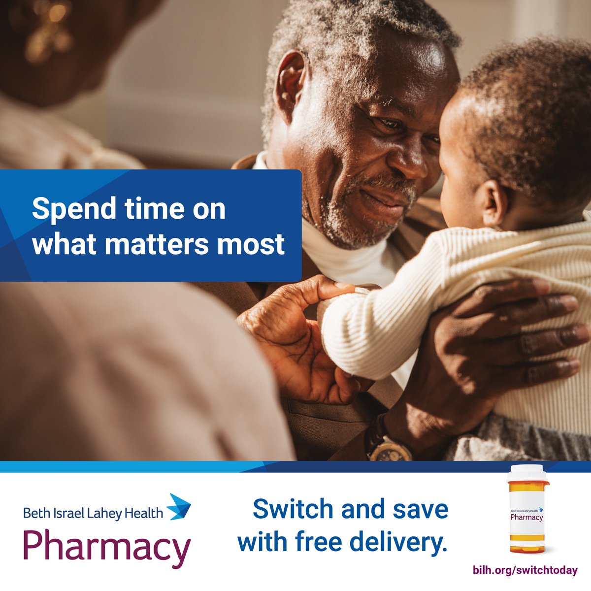 With BILH Pharmacy's free delivery, you can spend time on what matters most. No more trips to the pharmacy and waiting in long lines. Get prescriptions delivered right to your door! Switch and save with BILH Pharmacy today. ⤵️
bilh.org/pharmacy-switc…