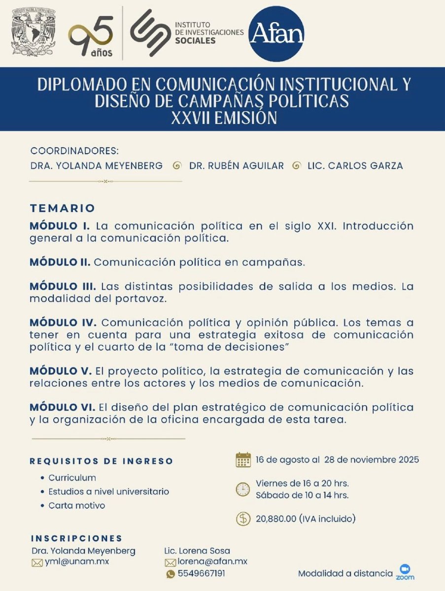 Altazor Intelligence (@altazor_intell) on Twitter photo 📢 ¡Llegó el momento de compartir conocimiento! Nuestros #CEO <a href="/ClaudioFloresT/">Claudio Flores Thomas</a> y #CSO <a href="/Yolanda_Barrita/">Yolanda Barrita</a> participan como docentes en el Diplomado en Comunicación Institucional y Diseño de Campañas Políticas del <a href="/IISUNAM/">IISUNAM</a>. ¡Inscripciones abiertas! #AltazorIntelligence 📢 ¡Llegó el momento de compartir conocimiento! Nuestros #CEO <a href="/ClaudioFloresT/">Claudio Flores Thomas</a> y #CSO <a href="/Yolanda_Barrita/">Yolanda Barrita</a> participan como docentes en el Diplomado en Comunicación Institucional y Diseño de Campañas Políticas del <a href="/IISUNAM/">IISUNAM</a>. ¡Inscripciones abiertas! #AltazorIntelligence