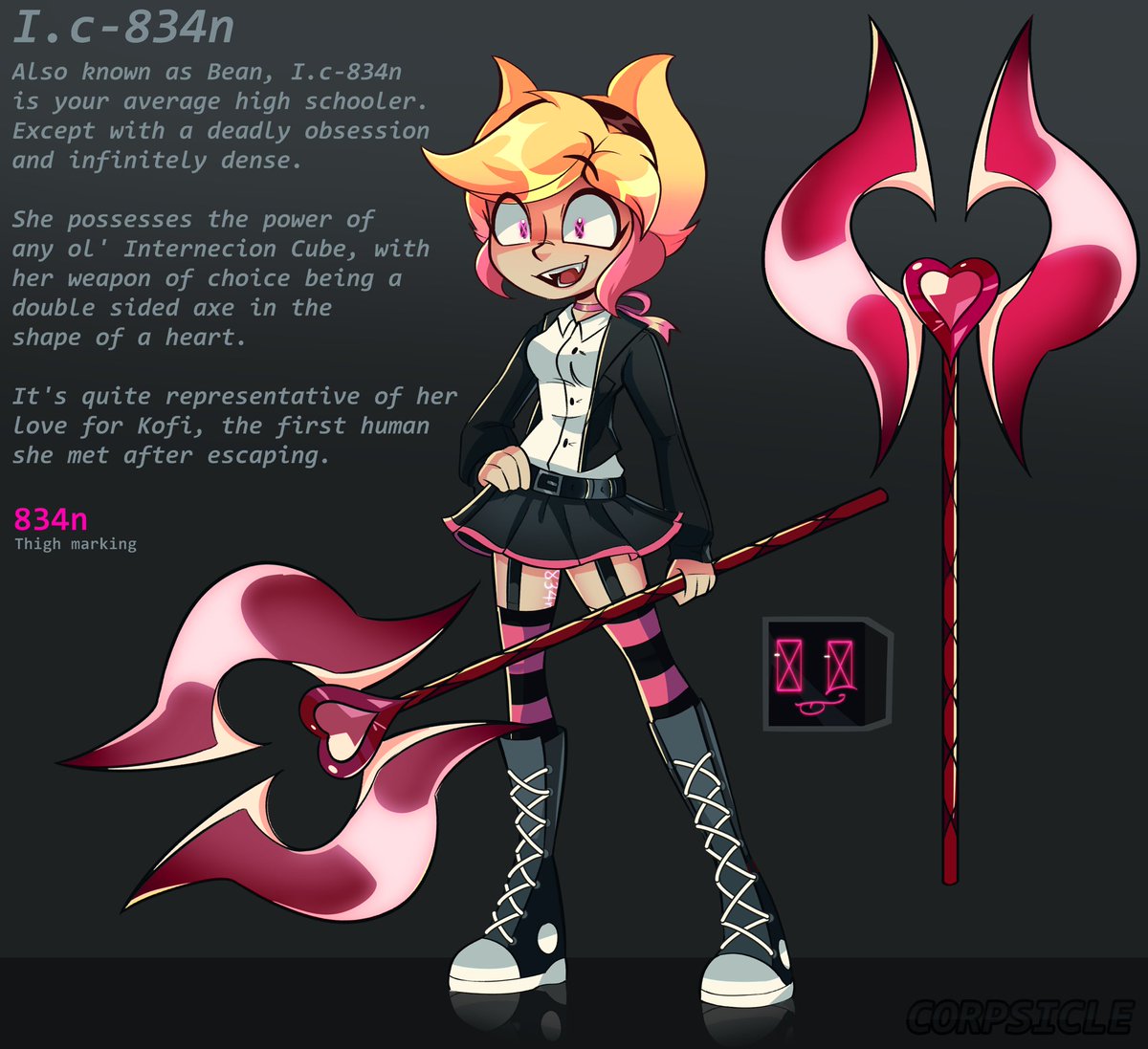 Corpsicle_1's tweet photo. Revamped I.c-834n :) Who remembers her?

#InternecionCube #Fanart https://t.co/JrDHWKpXwd