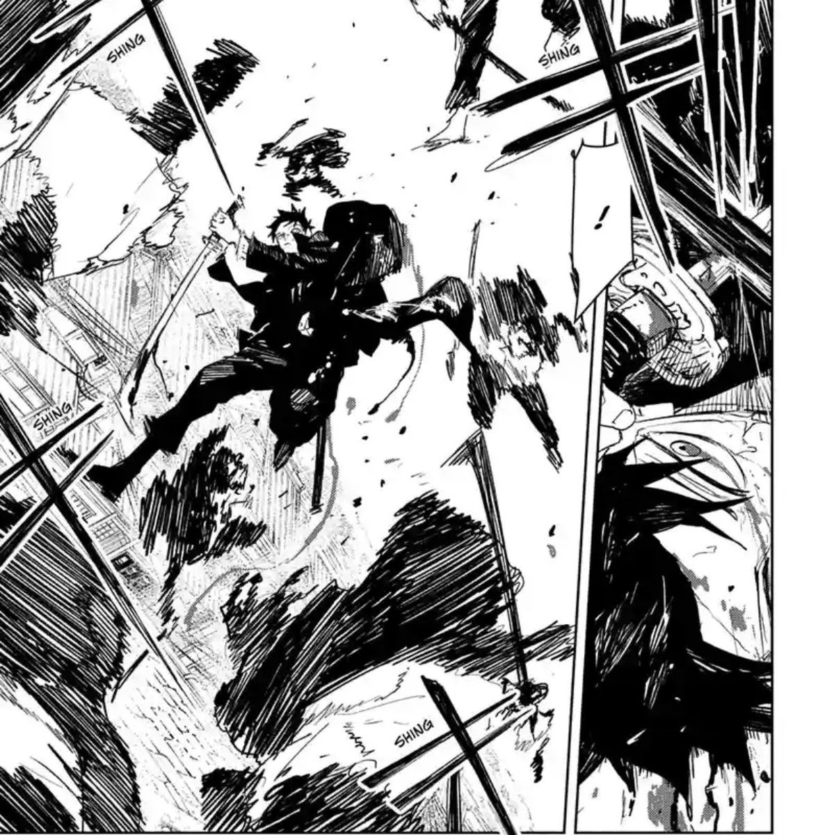 TomMoreno_'s tweet image. chihiro following samura’s movement with his nisharingiki