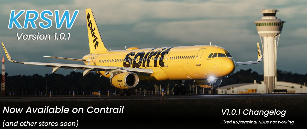 📷 KRSW V1.0.1 is now available on Contrail for download (and other stores soon) 📷

Providing fixes for the ILS on RWY 6