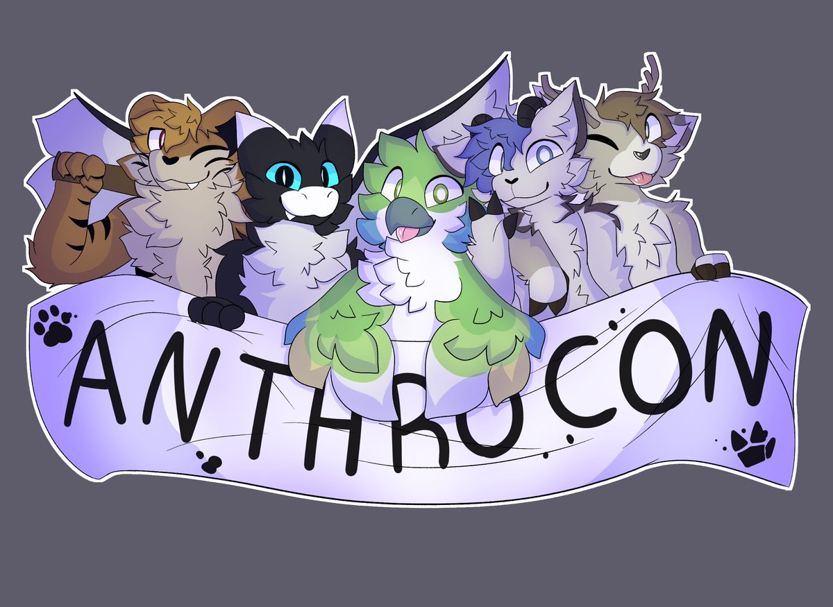 HydahGoat's tweet image. Heading to Anthrocon next week!
You can find me with my friends @imjerb, @tugotigerbsb, @neon_dart, and @_SoBird_
Feel free to see hi if you see us! 💙