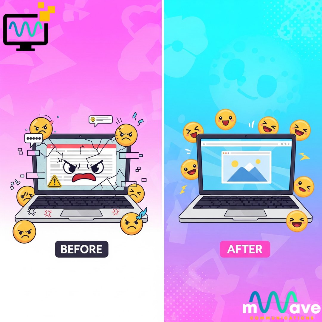 MwaveService's tweet image. Tech throwing a tantrum again? 💻 Before you lose your cool, try the oldest trick in the book.
✨ Tech Tip Tuesday: Turn it off and on again. Seriously. It works.
If the real problem is your connection, you know who to call. 😉 #ITSupport