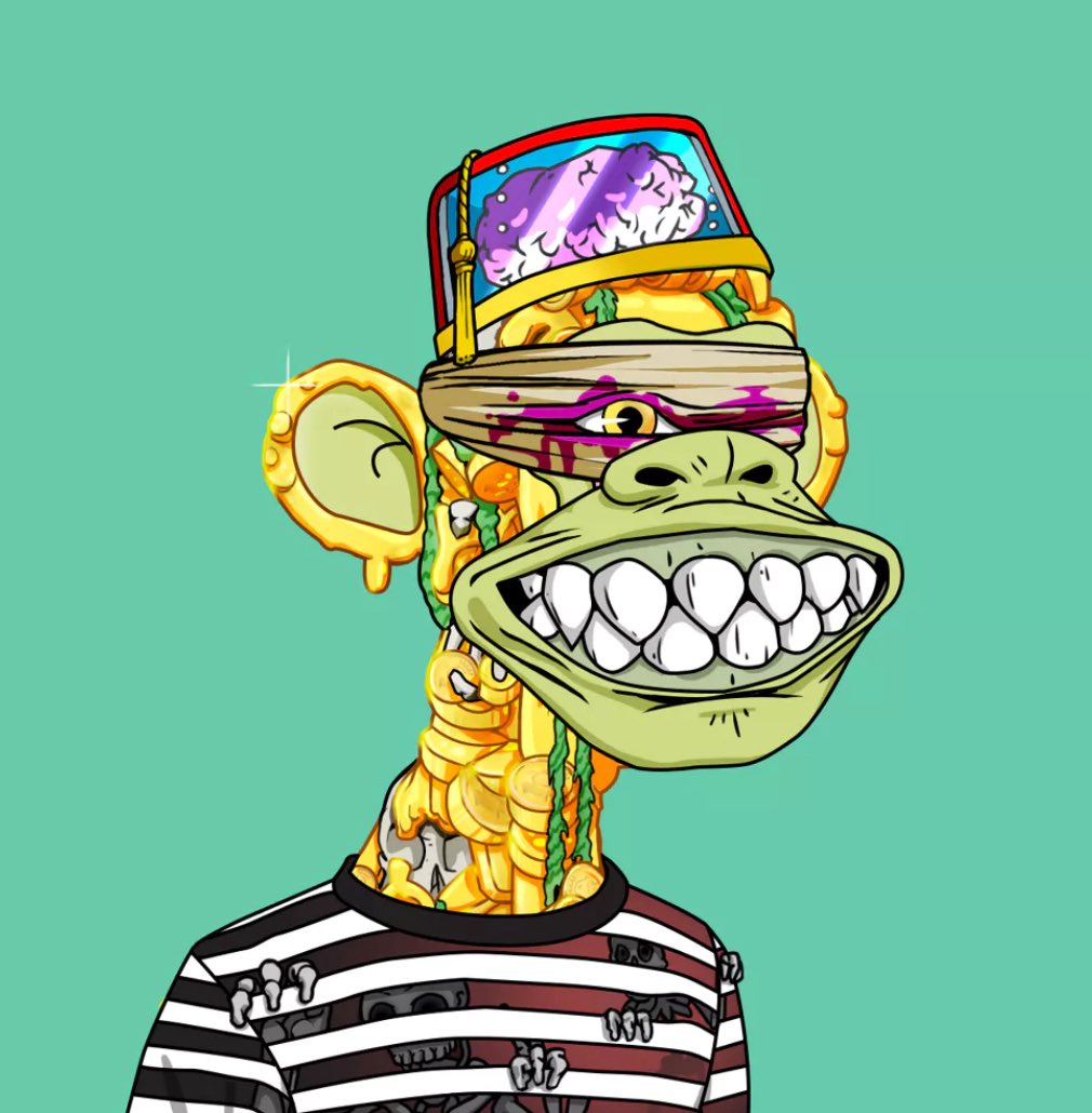 p4blo.eth (@p4blo_eth) on Twitter photo 🚨Grail alert & <a href="/BoredApeYC/">Bored Ape Yacht Club 🍌</a> 💎collector fun fact:
Most mutant eyes 👀 change color based on fur, like my new crazy M1 and its golden eye, highlighted by blindfold trait.
Did you know ?
Such a grail🥇 🚨Grail alert & <a href="/BoredApeYC/">Bored Ape Yacht Club 🍌</a> 💎collector fun fact:
Most mutant eyes 👀 change color based on fur, like my new crazy M1 and its golden eye, highlighted by blindfold trait.
Did you know ?
Such a grail🥇