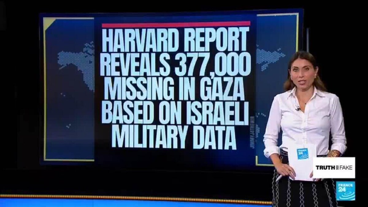 Truth or Fake - A Harvard report reveals 377.000 missing in Gaza?
➡️ go.france24.com/0EI