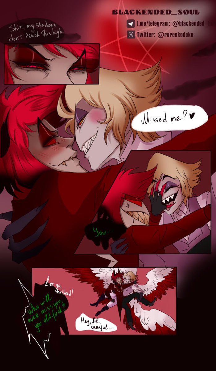 Day 2 of #RadioAppleWeek2025 💗
Argument / Play fighting 

Alastor, you shall take Lucifer's confidence and stop fighting him, or else it'll be a short flight-

#radioapple #appleradio