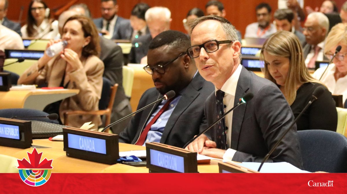 Canada delivered a joint statement on behalf of over 80 countries on mainstreaming gender equality in #UN80. "Gender equality cannot be an add-on; it is a foundational element of sustainable peace, inclusive development, and human rights."