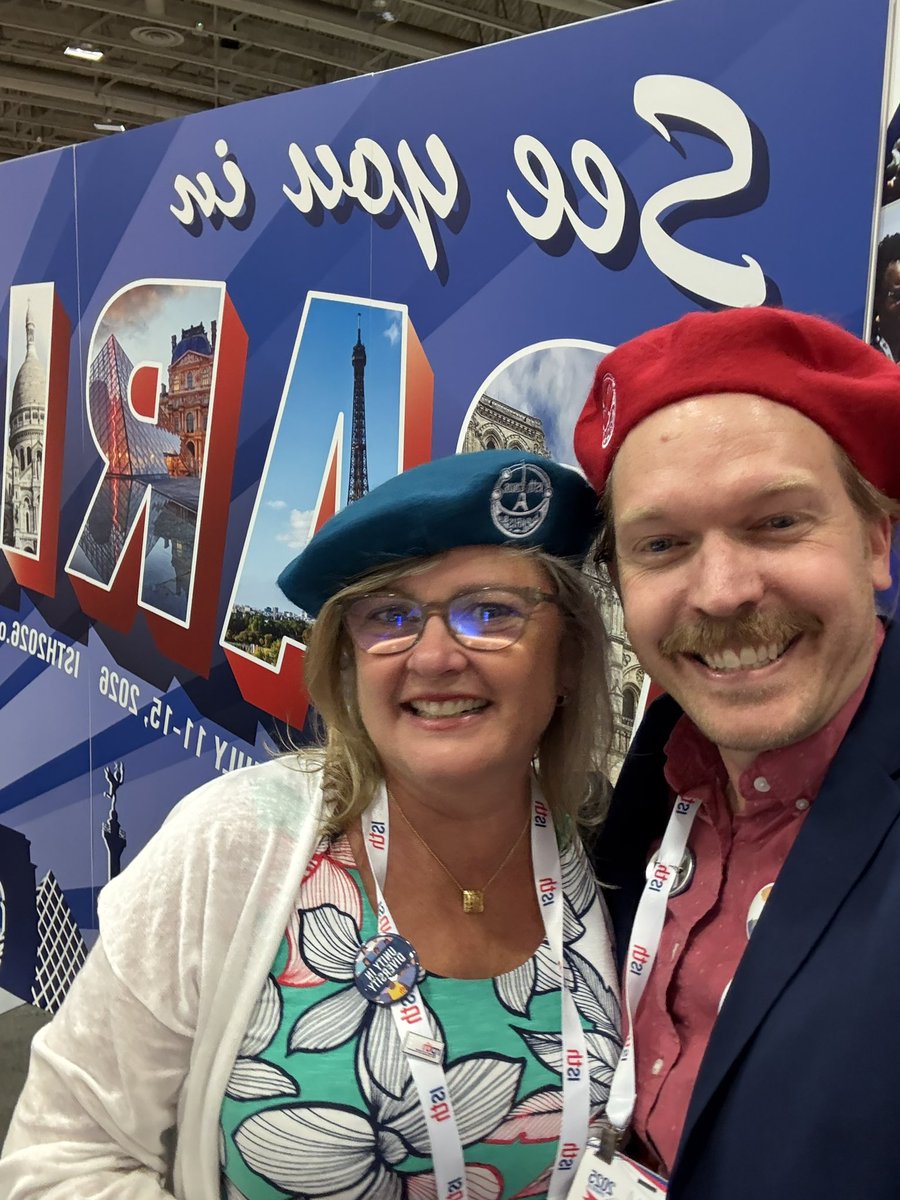 I hope you got your beret today at the <a href="/isth/">ISTH</a> booth!
♥️🇫🇷💙 Already looking forward to #ISTH2026 in PARIS!! ♥️🇫🇷 💙

<a href="/LukeBlount/">Luke Blount</a> 
#ISTH2025