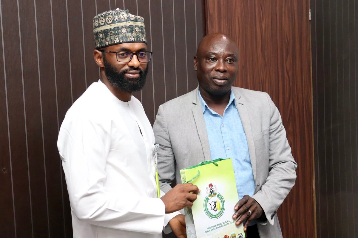Today, I received the representatives from the International Crops Research Institute for the Semi-Arid Tropics (ICRISAT) at the Nigerian Agricultural Insurance Corporation (NAIC) headquarters, Abuja. The meeting, which centered on exploring potential areas of collaboration aimed