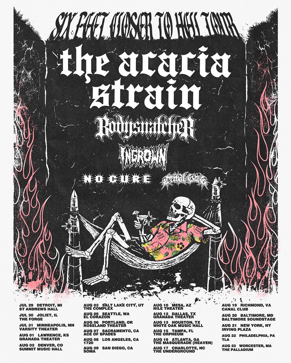 theacaciastrain's tweet image. SUMMER TOUR STARTS NEXT MONTH 💀 bastardcrew.com