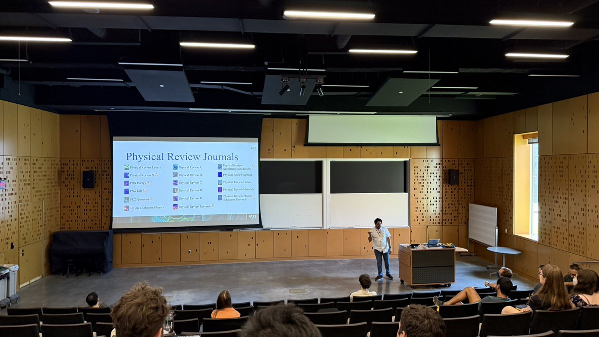 Gabriel Landi (@landi_qt2) on Twitter photo Juzar Thingna telling us about PRX quantum, the jewel in the crown (CQS pun intended) of the APS journal family. <a href="/CCQS_UofR/">Rochester Coherence and Quantum Science Conference</a> Juzar Thingna telling us about PRX quantum, the jewel in the crown (CQS pun intended) of the APS journal family. <a href="/CCQS_UofR/">Rochester Coherence and Quantum Science Conference</a>