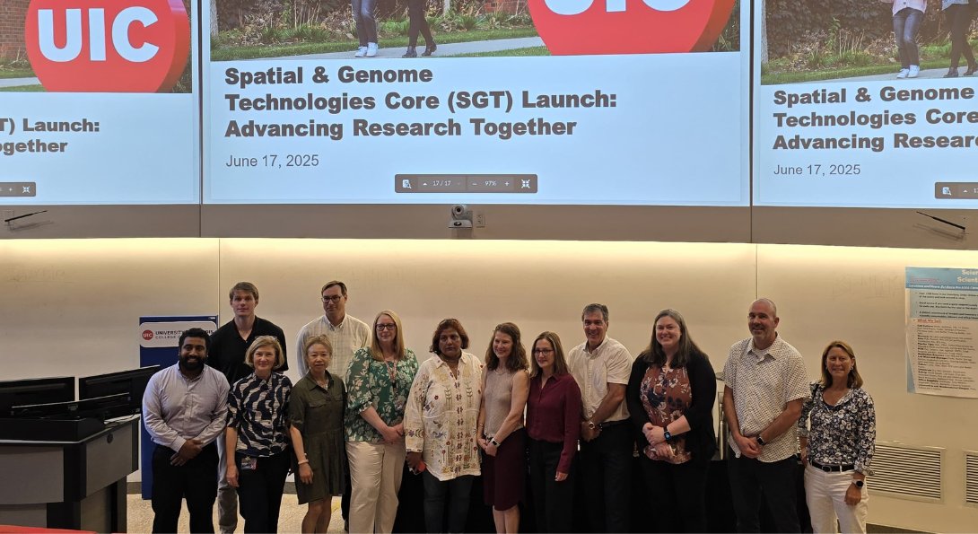UIC_OVCR's tweet image. Our new Spatial and Genome Technologies Core has officially launched! The new core will work with other cores in the RRC to provide researchers with support throughout their projects.
#research #spatialanalysis #singlecell #UICResearchMatters #UICResearch
shorturl.at/lCe4H