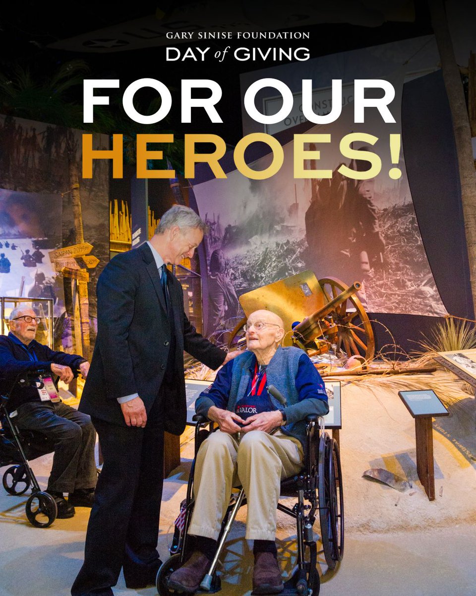 GarySiniseFound's tweet image. 10 years ago today, we brought our first group of WWII heroes to the @WWIImuseum in New Orleans as part of our Soaring Valor initiative. With the help of our friends at @AmericanAir, these are more than just trips - they are a reminder to our nation’s heroes that we will never…