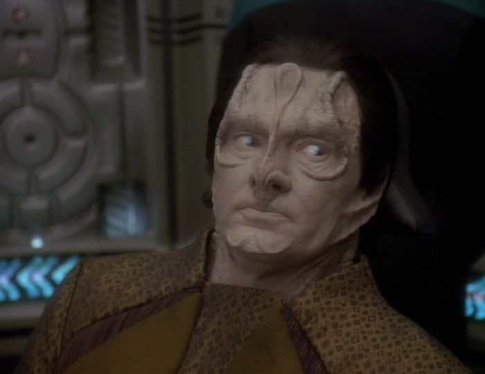 Garak: "And of course, there's always Major Kira."

Bashir: "This is serious, Garak."

Garak: "I'm being serious. I don't think she likes me."

Odo: "She doesn't. But if she wanted you dead, you would be."

Garak: "You do have a point." 

Join us to discuss: