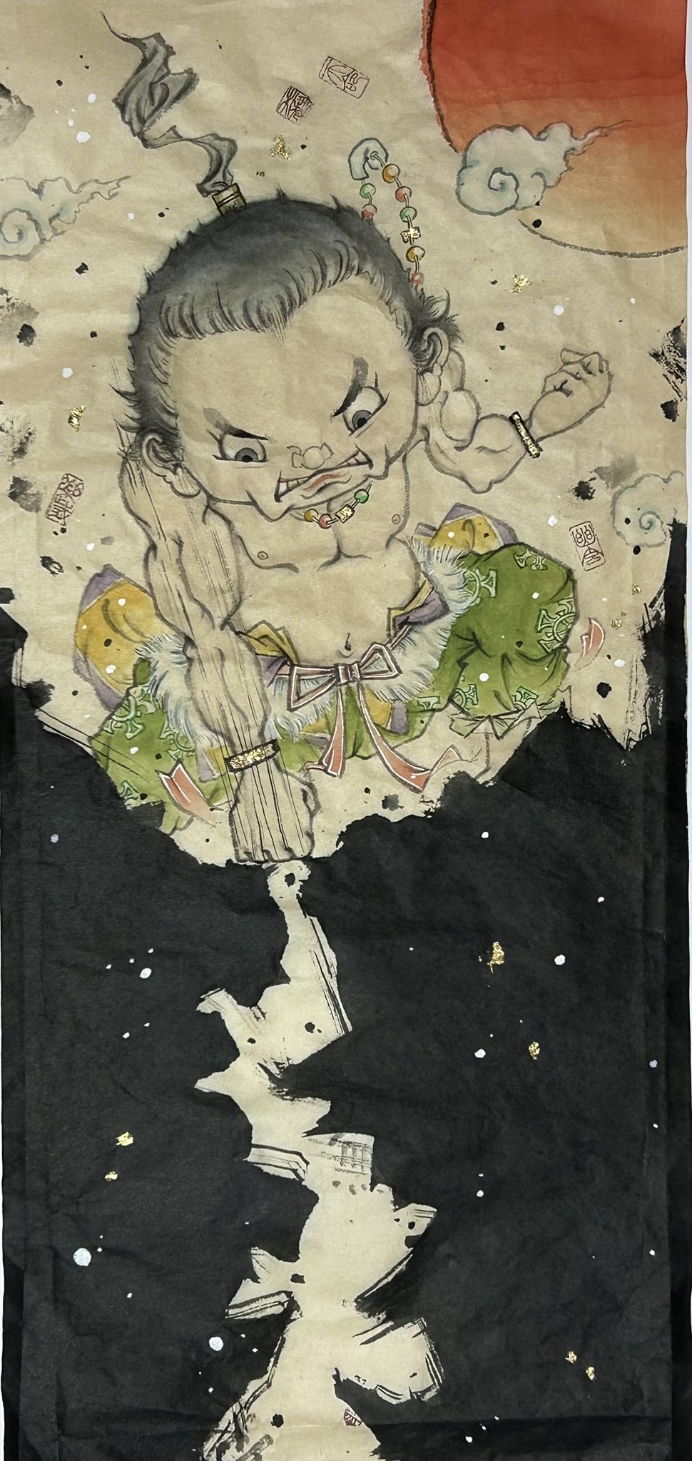宮田記朱 水墨画 日本画 F8 原画 真作保証 1点もの - メルカリ