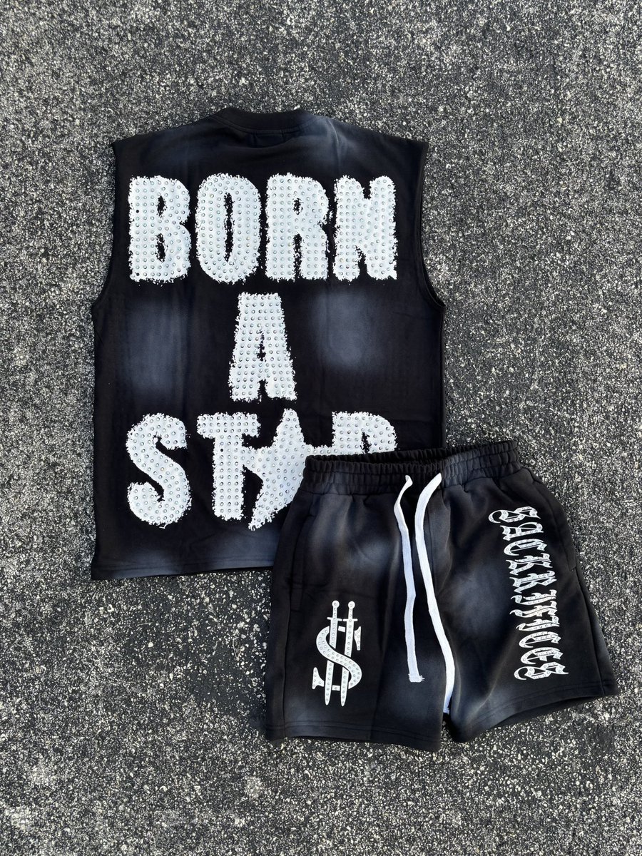 Let’s turn the summer up a notch!!!! Sack Rhinestone cut sleeve set now available locally 772 for pick up and online  next Wednesday 07/02🔥🔥🔥🔥 sackrifices.com