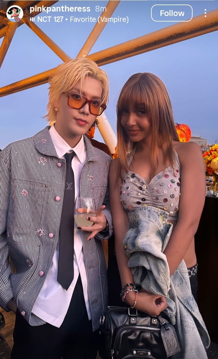 pinkpantheress Instagram story update with #YUTA 

#LVMenSS26