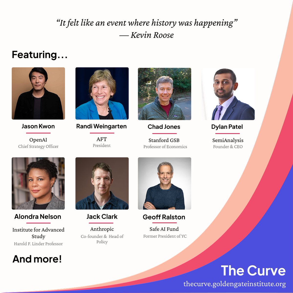 GoldenGateInst's tweet image. The Curve 2025 is on!
We're bringing together people from a broad range of fields & with disparate perspectives to discuss big questions about AI's future (timelines, natsec, growth, applications, & more)
October 3-5 | Berkeley, CA
Apply by July 4th for early bird pricing