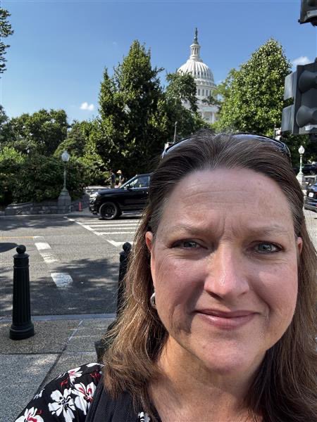 CapMetroCEO's tweet image. It's hotter in DC today than in Austin! 🌡️ Wrapped up a productive day with my team from @CapMetroATX , engaging with our congressional delegation and partners during the @AustinChamber Federal Advocacy Visit.