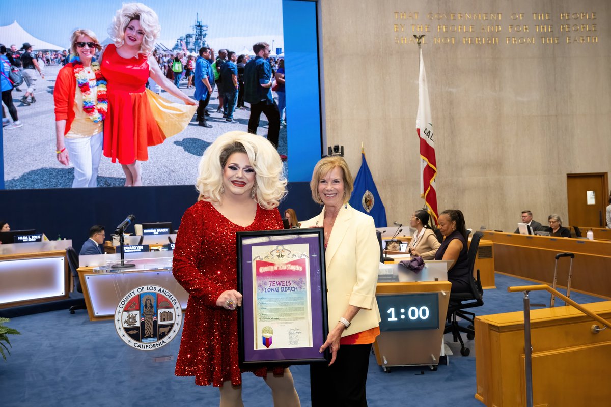 The work <a href="/JewelsLongBeach/">Jewels Long Beach</a> does every day to ensure the LGBTQ+ community continues to have a voice is inspiring, and I am truly grateful for all she does.

Proud to honor her at today's board meeting as part of our celebration of Pride Month 🏳️‍🌈🏳️‍⚧️
