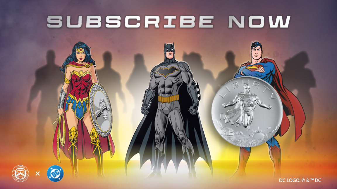 usmint's tweet image. The #USMint Comic Art Coin & Medal Program is coming—and stars DC Super Heroes!💥Subscribe now to the 1 oz Silver Proof Medal—the only product in this series available by subscription. Collect Them ALL!
bit.ly/3IcXLrN
#ComicArt #DCSuperHeroes #Silver Medals #Coin