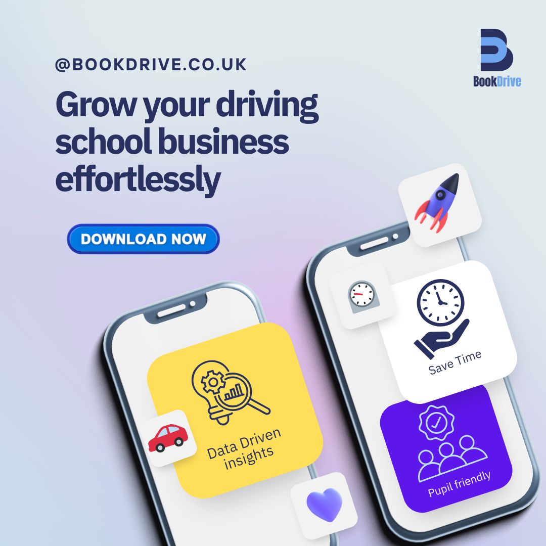 bookdrive4's tweet photo. 🚗 Driving instructors, streamline your bookings today!

📲 Download the BookDrive app and manage your business with ease.

#BookDrive #DrivingSchoolMadeEasy #InstructorTools #BusinessGrowth #DrivingLessons https://t.co/KYR4yFwizQ