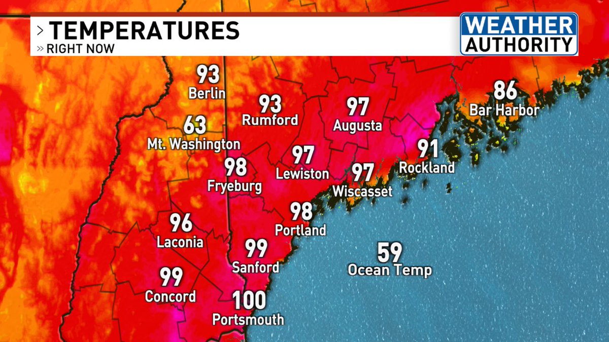 Here is a look at your 5 o'clock local temperatures! #mewx