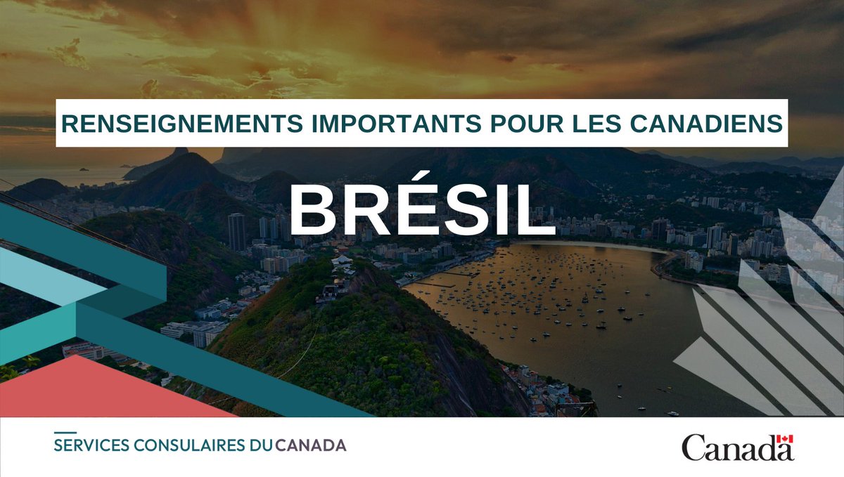 Vous vous rendez au #Brésil ?Nous avons mis à jour la section sécurité de nos conseils avec des informations importantes sur les activités d'aventure et les sports extrêmes. Plus d’infos : : voyage.gc.ca/destinations/b…