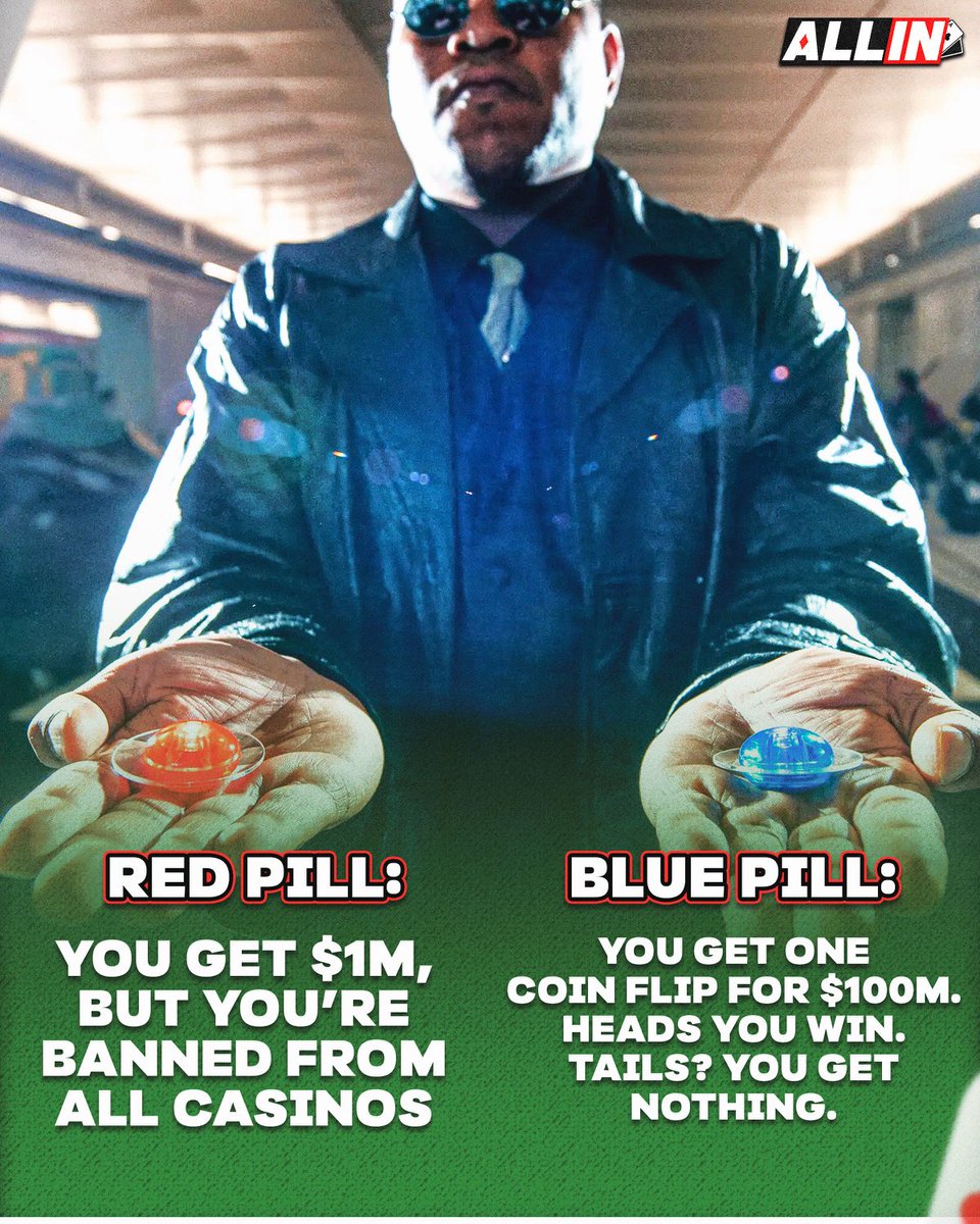 What’s worse: Losing the coin flip… or never setting foot in a casino again?