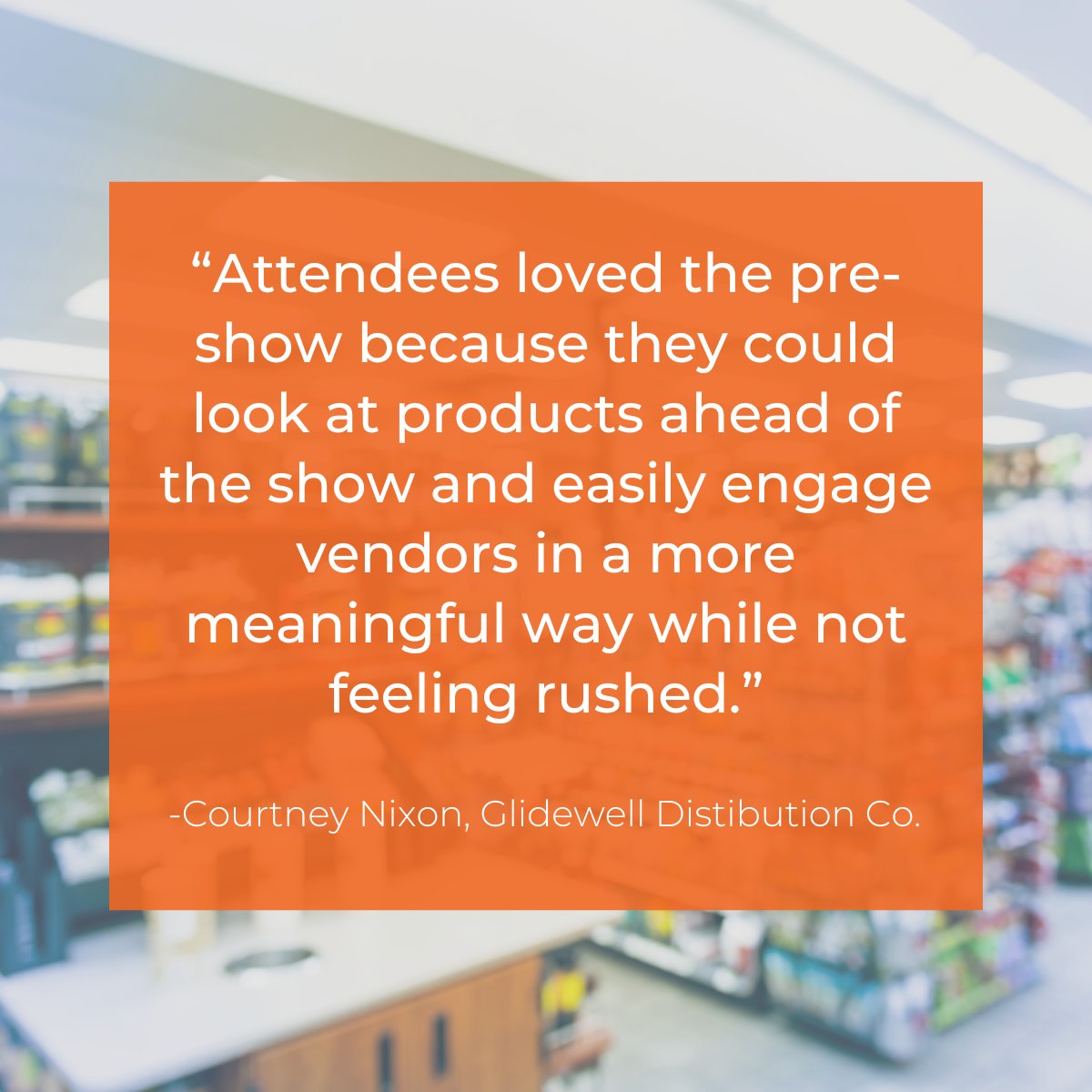 It's #TestimonialTuesday 🤩
Our pre-show experience is designed to give you the time and space to browse event inventory and connect deeply with vendors. hubs.li/Q03q-b5x0

#TradeShow #B2B #SalesSolutions #EventTech #SellBetter