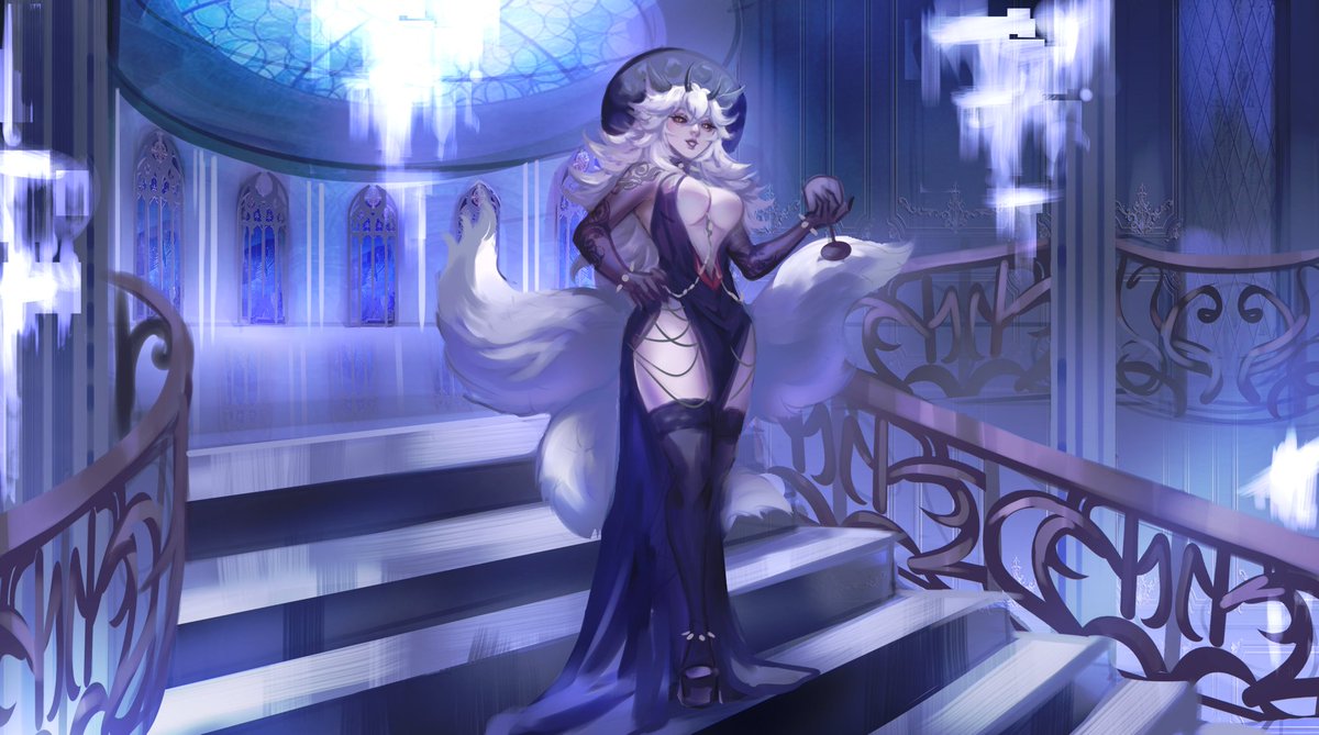 Comm illustration for <a href="/Bomiie_/">𝕭𝖔𝖒𝖎𝖊 || Wolf Witch 💛🍷</a> 💕
Go support or give them a follow yall!!
#VGenComm #VTuberTH