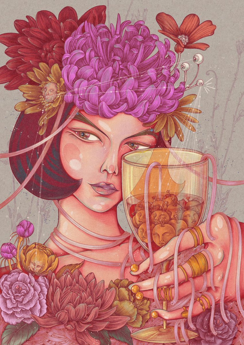 A toast of strange blooms &amp; shared visions, I'm open for collabs &amp; commissions 🌷🍷

If your world's a little odd, a little magical, let's grow something wonderfully strange together. DM or reach out, I'd love to connect! 🤍