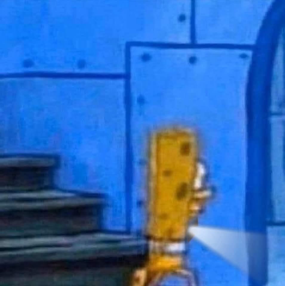 Yo bajando al baño con un reel random como linterna: