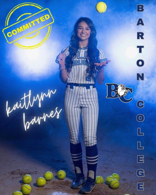KK Barnes has made the decision to continue softball at Barton College, congrats KK